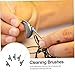 Healeved 5pcs Hearing-aid Cleaning Brushes Portable Maintenance Tool for Hearing Devices Non- Grip Household Cleaning Accessory for Tubing and Earmold Care