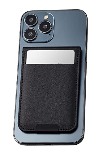 �G���R�� �X�}�z�X�^���h �J�[�h�P�[�X Magsafe (�}�O�Z�[�t) iPhone�p �}�O�l�b�g���t�� �t���[�A���O�� �J�[�h�|�P�b�g�t�� �yiPhone14/13/12�V���[�Y�Ή��z �u���b�N AMS-BPDSFBK