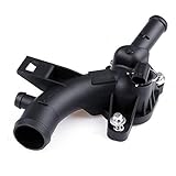 Material: Kunststoff XINGFUQY Autothermostatgehäuse Wasserpumpe Outlet 25192985 55562048 Fit for Ope Lastra J Adam Corsa D/Meriva B A14XEL A14XER 2009-2018