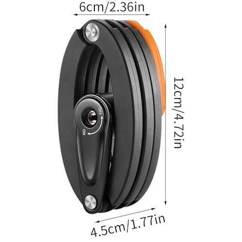 Antivol de vélos pliants pliable avec support molette 4 chiffres - 5
