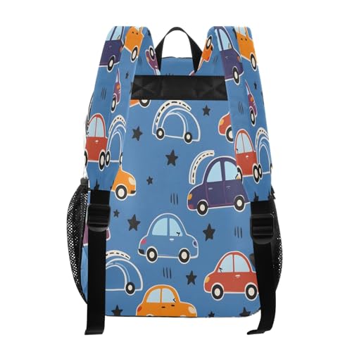 Clear Backpack for School Cute Car Star Pattern Transparent Bookbag for Girls See Through PVC Boy Backpacks3