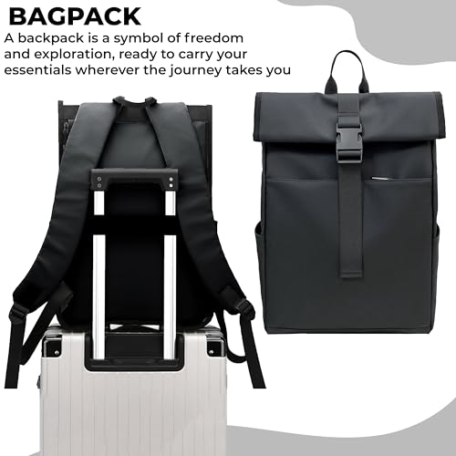Image of Kraptick Laptop Backpack for Men & Women | Waterproof & Durable Laptop Bag for Office, Travel & College | Spacious & Lightweight Backpack | Fits 15.6 Inch Laptop | Multipurpose Laptop Bag