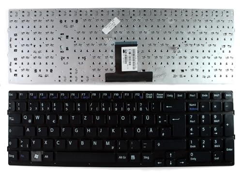 Tedesco Nero Tastiera Sostitutiva per Portatili Compatibile con Sony Vaio