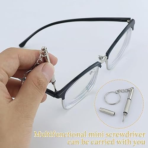 JRSHIRLEYLTD 3 Stück Brillenetui, tragbares Brillenetui, wasserdichtes Sonnenbrillenetui mit 3 Brillenputztüchern und 1 kleinem Schraubendreher (mehrfarbig)