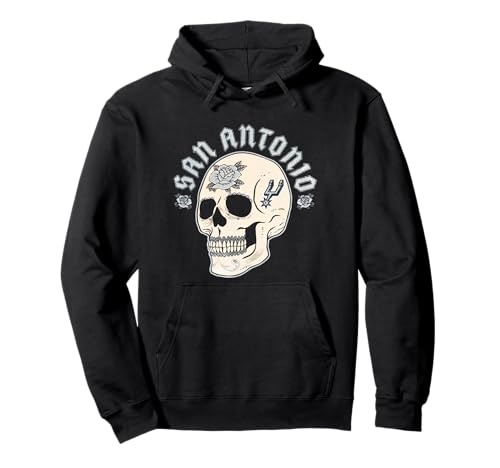 NBA San Antonio Spurs Halloween Floral Skull Pullover Hoodie