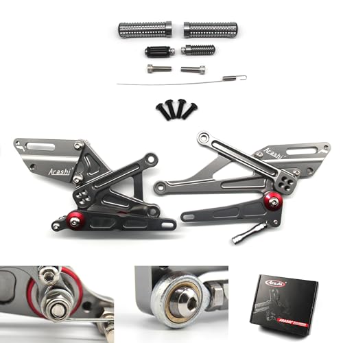Commandes reculées Ninja H2 et H2R ZXT régalbles en alu gris