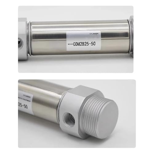 Mini cilindro de aire neumático de doble acción CDM2B de 20mm y carrera de 25mm 4