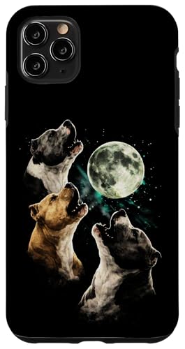 3 Pit Bull Dogs �n�E�����O �� ���킢�� �ʔ��� �s�b�e�B �t�@���^�W�[ �X�}�z�P�[�X iPhone 11 Pro Max �p