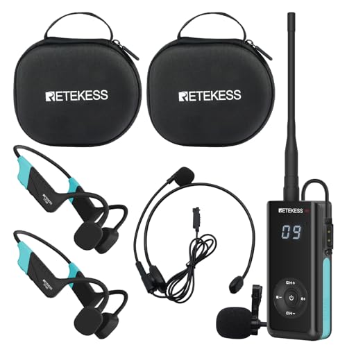 Retekess TT120 Swim Coach Communicator,Underwater Communicator,IP68 Waterproof,120M,Bone Conduction