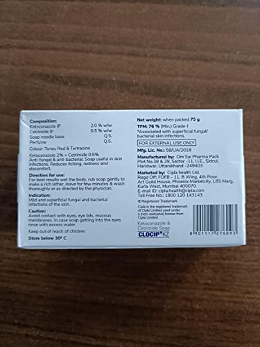 Image of Clocip KZ soap - Grade 1 soap that Fights Fungal Infection and itching - Pack of 8