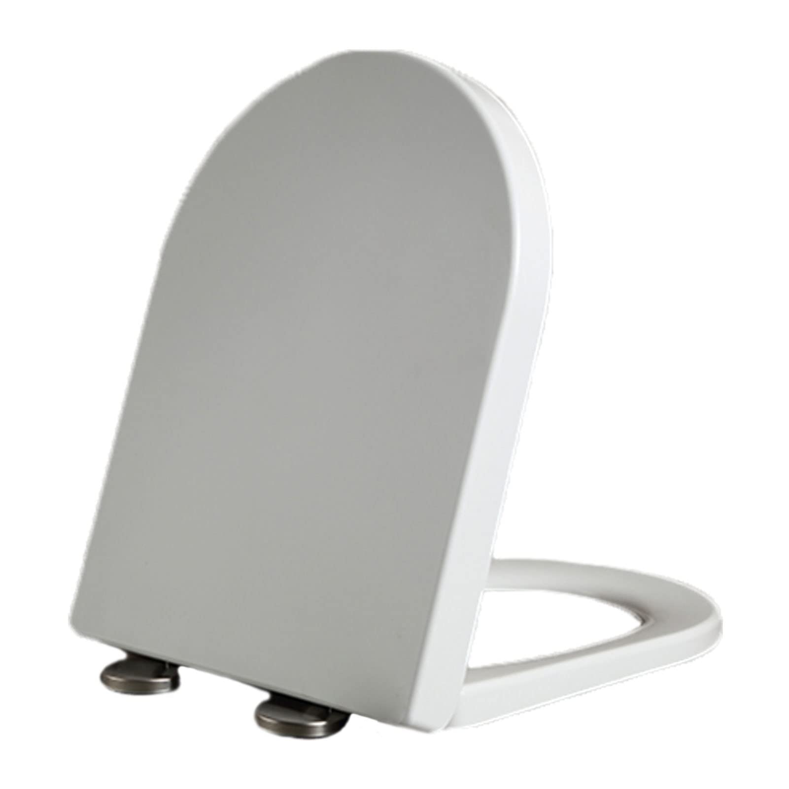 FLYIODFCXV Toilet seat, With Cover Soft Close, Design Toilet Lid Suitable to Elongated or Oval Toilets, Resin, Easy Installation