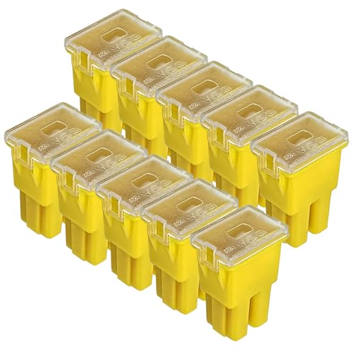 Gebildet 10pcs Fusibles Auto Carrés 60A Fusibles Automobiles en Forme de Boîte à Profil Standard Haut pour SUV Voitures Camions Bateaux (Type d'Insert...