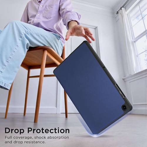 Miniatura 5 de Easyacc Funda Compatible Con Samsung Galaxy Tab A11 A11 Plus 11 Pulgadas 2025 Sm-X236b Sm-X230 Ultra Slim Pu Protectora Carcasa Con Función De Soporte Función Atril, Azul Oscuro