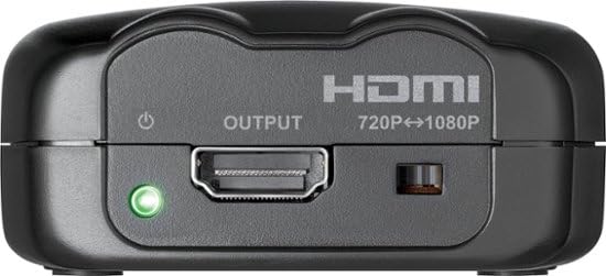 INSIGNIA Convertitore da RCA a HDMI, 1080P RCA composito audio video AV adattatore supporto PAL/NTSC per TV/PC/PS3/STB/Xbox VHS/VCR/lettore DVD Blue-Ray