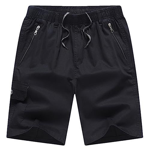 Short cargo d'été en coton tactique pour homme noir camouflage 1968