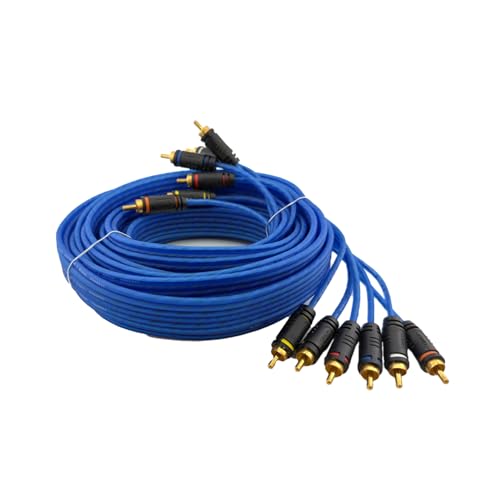 ORION Wired CR66CH 6-Channel RCA Cable, 17-Ft Blue CCA Car Audio
