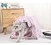 Cat Bed Tents Dog House Indoor Outdoor Lace Mesh Breathable Windows Door Curtains Removable Portable Pet Nest Teepe (Pink,Large)
