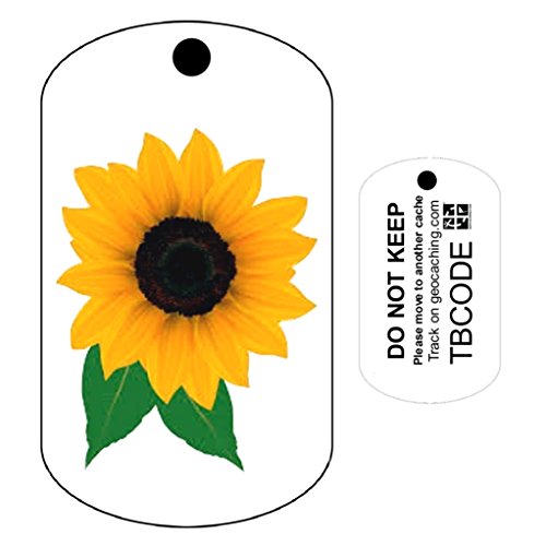 AllCachedUp Sunflower (Travel Bug) For Geocaching - Trackable Tag - Unactivated