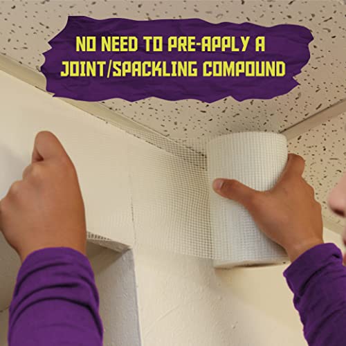 Atack Fiberglass Drywall Repair Tape, 6-Inch By 75-Foot, Heavy-Duty Self-Adhesive Wall Crack And Seam Patch #TOP6