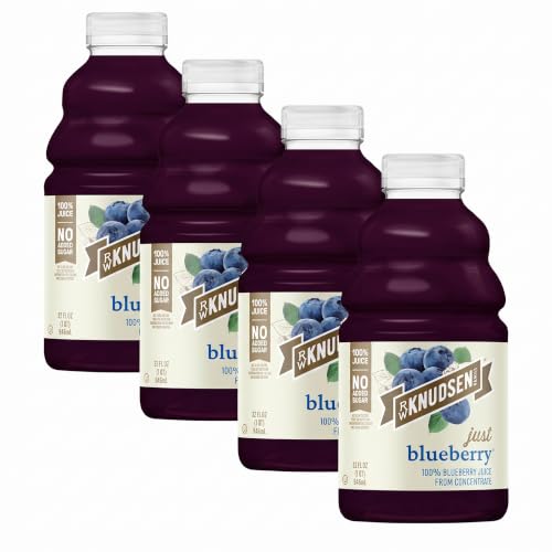 R.W. Knudsen Just Blueberry Juice, 32 fl oz (Pack of 4)