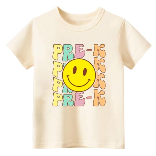 Preschool Pre K Shirt for Toddler Boy, Back to School Pre-K Kindergarten Tee Girls, First Day of School Shirt for Kids
