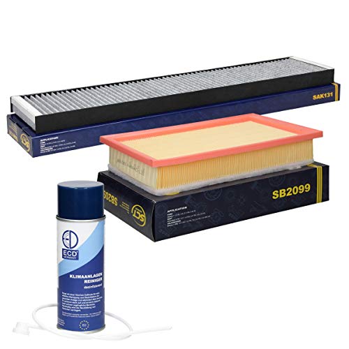 Inspektionspaket Wartungspaket Filtersatz 1 x Luftfilter 1 x Innenraumfilter mit Aktivkohle 1 Filter in OVP Typ: Aktivkohlefilter 100% passgenau 1 x 520 ml MANNOL Klimaanlagenreiniger/Desinfektion