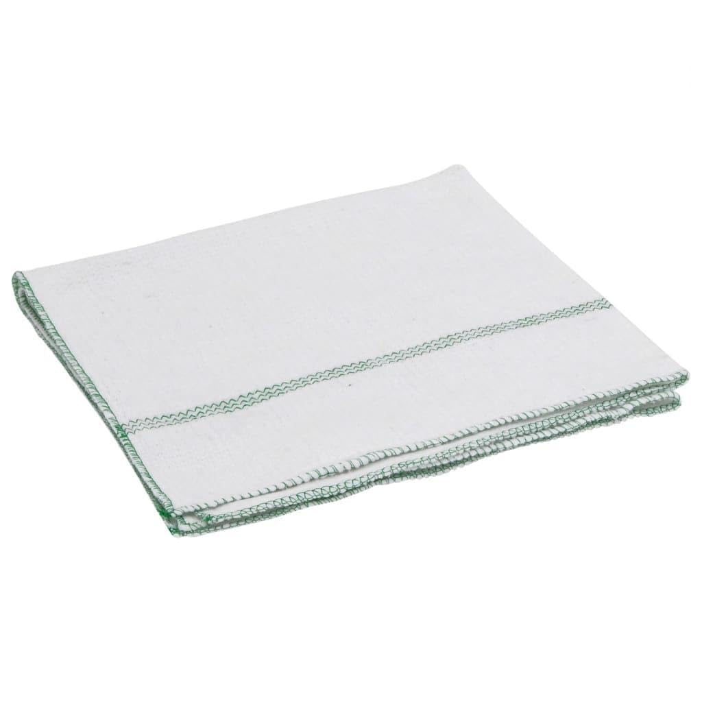 Homgoday Bayetas 50 uds Blancas con Rayas Verdes 50x60 cm Productos para Limpieza del hogar