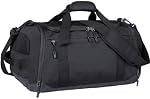 Sac à bandoulière pour hommes Femmes 40L Sac de sport léger de sport avec poche humide Sacs de nuit de fin de semaine, Noir
