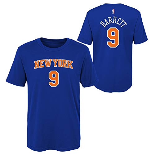 Outerstuff RJ Barrett New York Knicks #9 Royal Blue Youth Player Name & Number T-Shirt (Small 8)