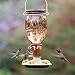 Perky-Pet 9105-2 Sugar Maple Top-Fill Glass Hummingbird Feeder Brown 24 oz Capacity