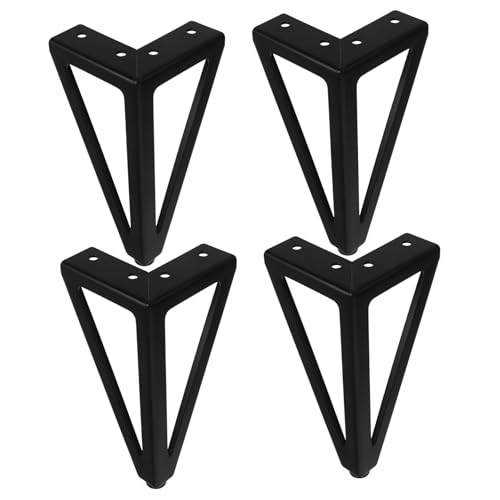 Rallonges de table en métal noir OUNONA support de meuble moderne et commode - 2