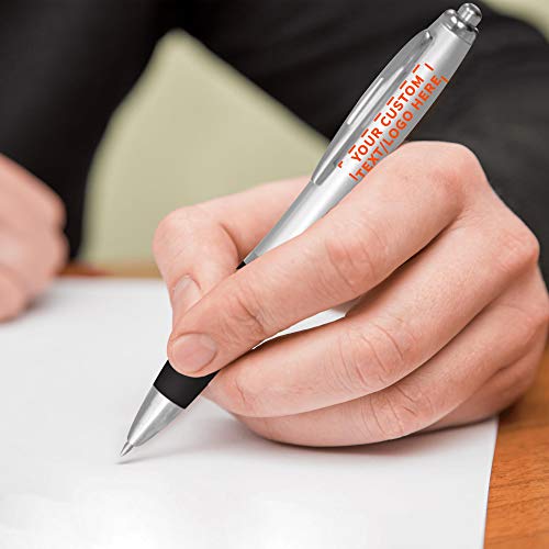 Set de 50 bolígrafos gel con grip coloreado personalizado miniatura 7