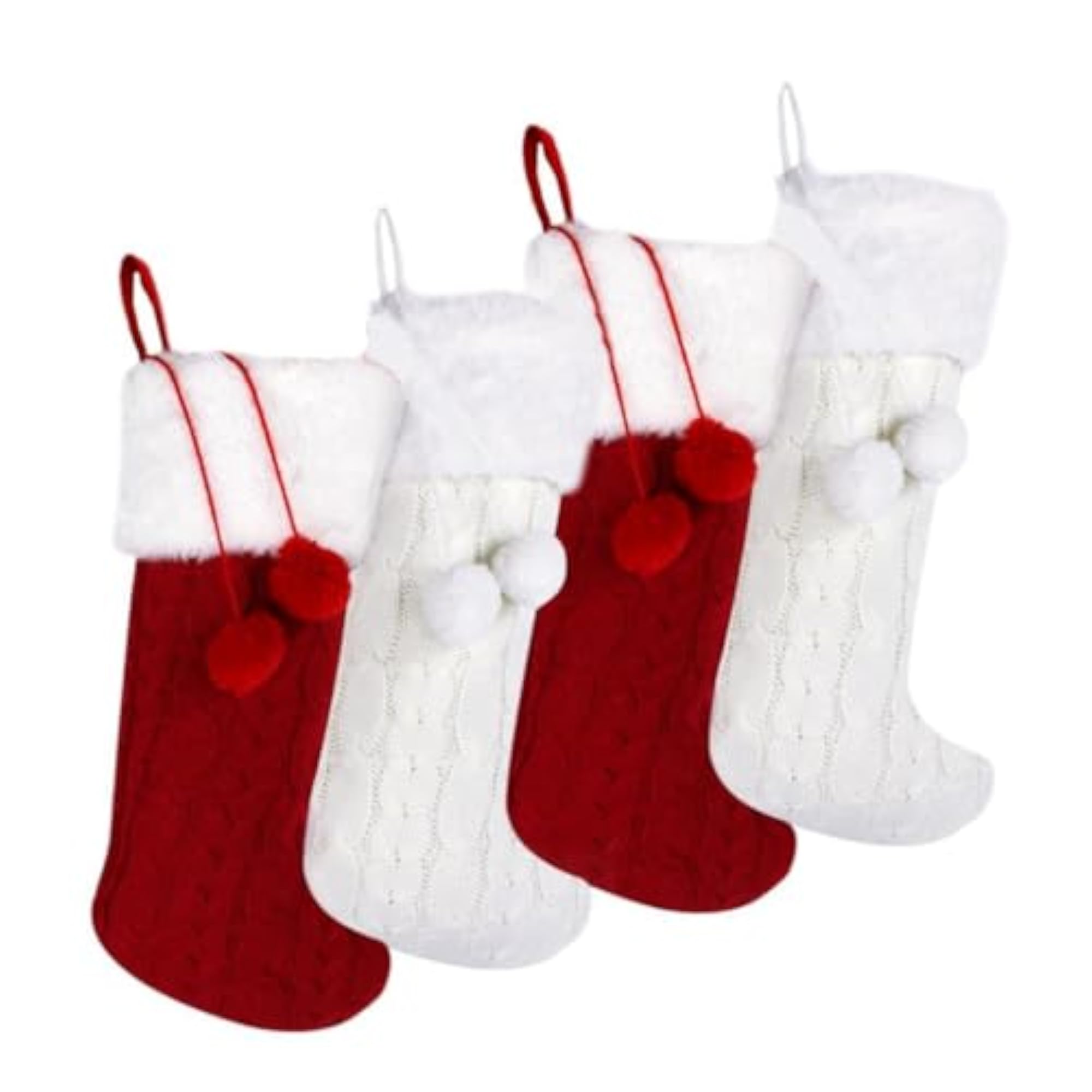 4 Pieces Xmas Hanging Sacks Christmas Stocking