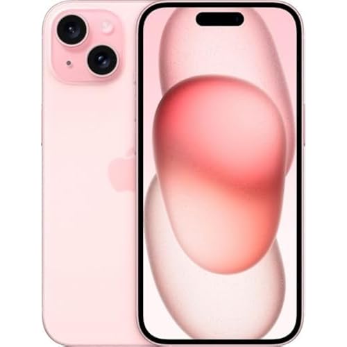 Apple iPhone 15, 128GB, Pink for Cricket Wireless (Renewed)