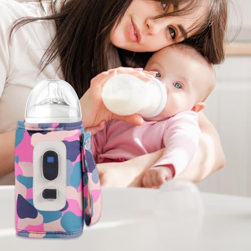 Car Baby Bottle Warmer, USB Milk Heat Keeper, Portable Baby Bottle Warmer, Rapid Heating Bottle Warmer, Baby Milk Warmer For Travel, Bottle Warmer With Temperature Display, USB-Powered Milk Warmer, - Image 4