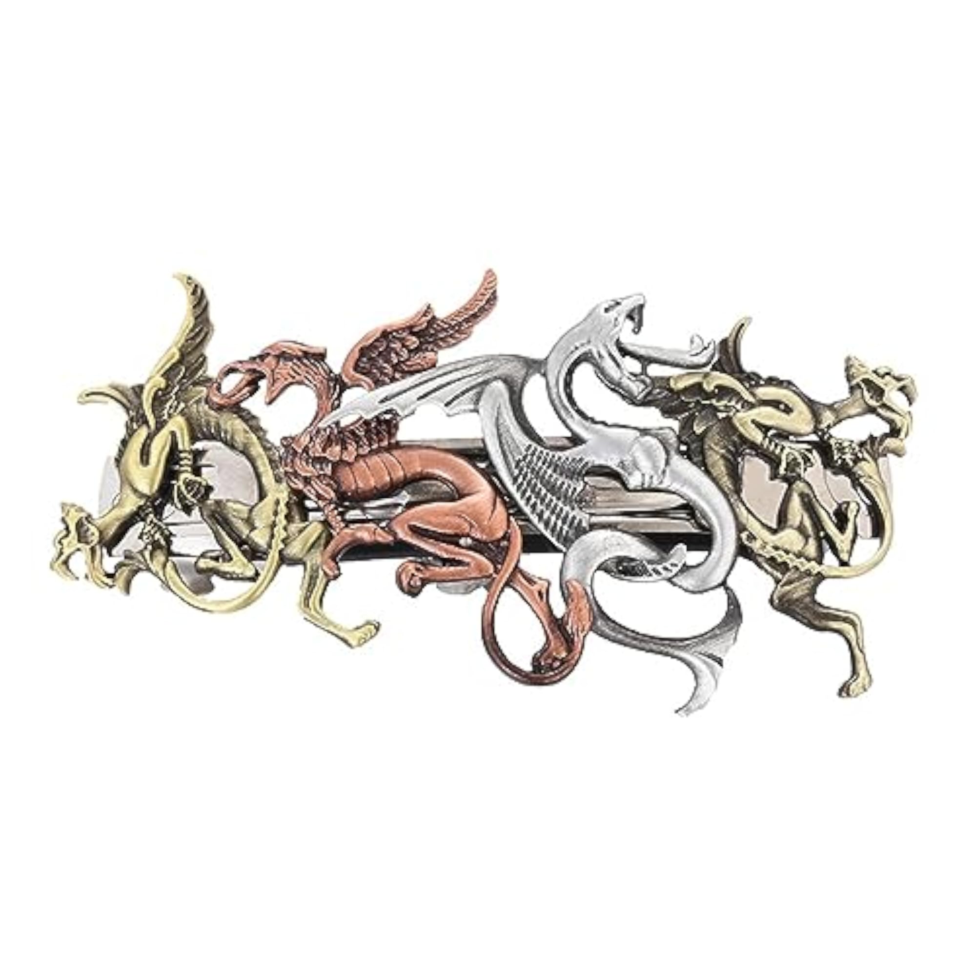 Retro Steampunk Flying Dragon Hair Clip, Prom Party