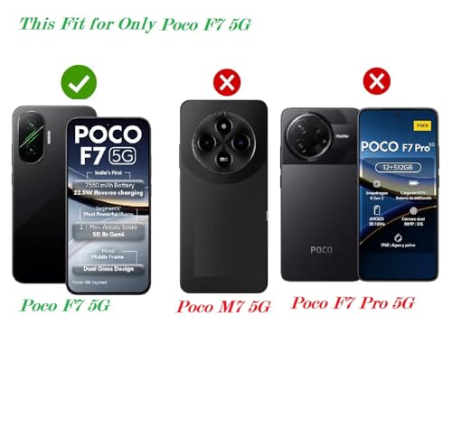 Image of COVERBLACK Soft Rubber Silicon Clear Case Back Cover Compatible for Poco F7 5G - Transparent