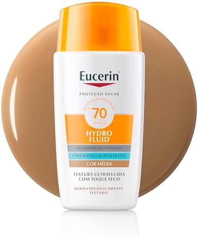 Eucerin Protetor Solar Hydro Fluid Facial Cor Média FPS70 50ml