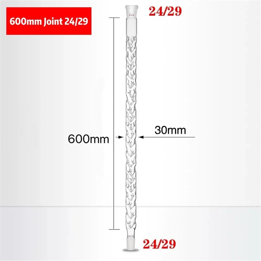 Columna de vidrio borosilicato 600 mm con juntas 19/26, 24/29 y 29/32 for laboratorio Equipamiento de laboratorio