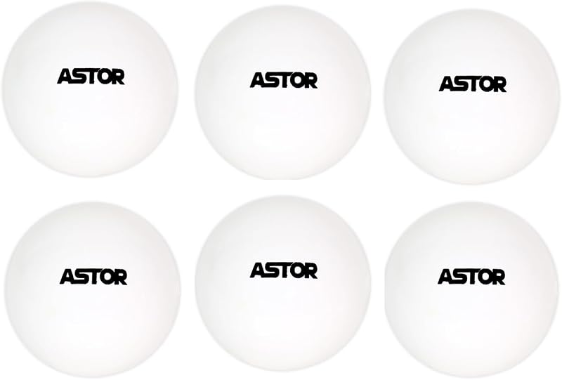 Astor Practice Smooth Field Hockey Ball White (6 Pc Pack)