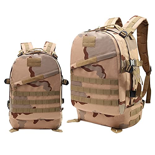 Viajes De Mochila Multiusos Senderismo Daypack, Mochila Táctica Militar, Senderismo A Prueba De Agua, Camping, para Hombres Mujeres, 51 X 38 X 18 Cm,E