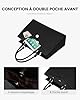 LOVEVOOK Sac Cabas Femme Sac à Main de Cours Lycee PU Cuir,Grande Capacité Sac Ordinateur Portable 15,6/17 Pouces 2 Pièces pour Travail Affaires Voyage Université (Noir, 15,6 Pouces) #2