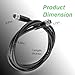 Bzumperyz 720073-6 5 Foot Ethernet Cable AS EC 5E Replace for Humminbird, Black Fit for Helix, APEX, SOLIX and Onix