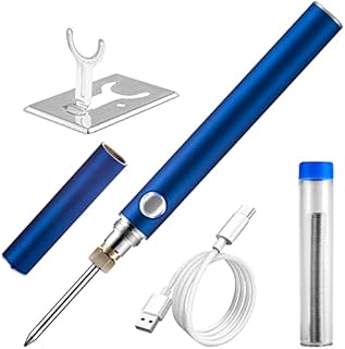 DTRITIUM Cordless Soldering Iron Tool, Dual Charging Interfaces Portable Soldering Iron , Suitable for home appliance repair, electronic components