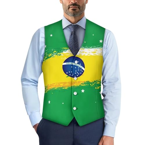 Mens Suit Vest Business Formal Dress Vests with Buttons V-Neck Wedding Tuxedo Party Waistcoat