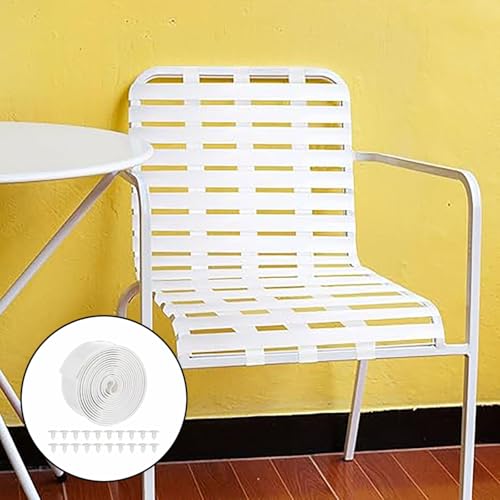 Cinta de PVC cortable para reparar silla de patio con remaches incluidos 4