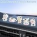 KAKUPPA 7 PCS Mini Cow Car Accessories, Cow Print Dashboard Decorations and Rear View Mirror Ornaments, Cute Cows Print CarI nterior Accessories Decor for Women Men and Girls