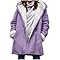 uxxnjfg Abrigos De Invierno Para Mujer Talla Grandes Deportiva - Chaqueta Mujer Invierno Forro Polar Cazadora Con Capucha Termica Cremallera Parka Hoodie Elegante 2025 Ropa(Púrpura,S)
