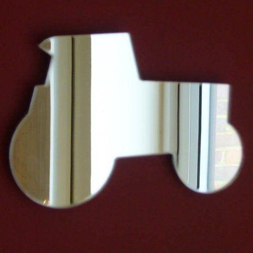 Super Cool Creations Tractor Mirror 20cm x 15cm, Silver