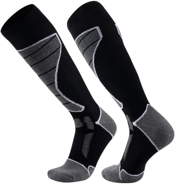 Ski Socks Men's Women's Warm Sports Hiking for Circulation, Athletic Recovery & Travel